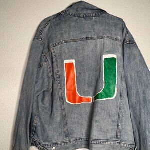 XL PAINTED U MIAMI LEVI JEAN JACKET